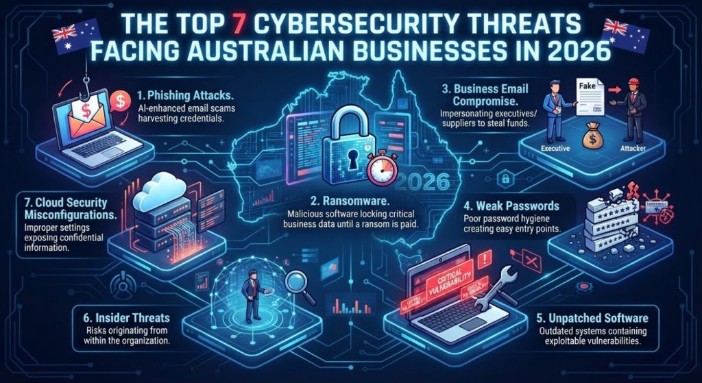 The Top 7 Cybersecurity Threats Facing Australian Businesses in 2026